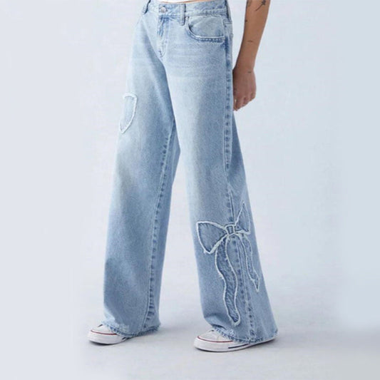 Butterfly Baggy Jeans